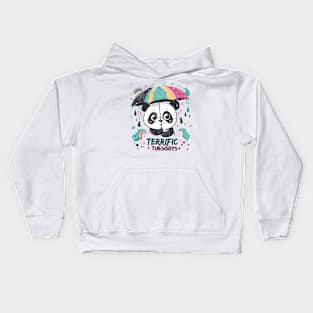 Terrific Tuesdays: Kawaii Panda & Rainbows Kids Hoodie